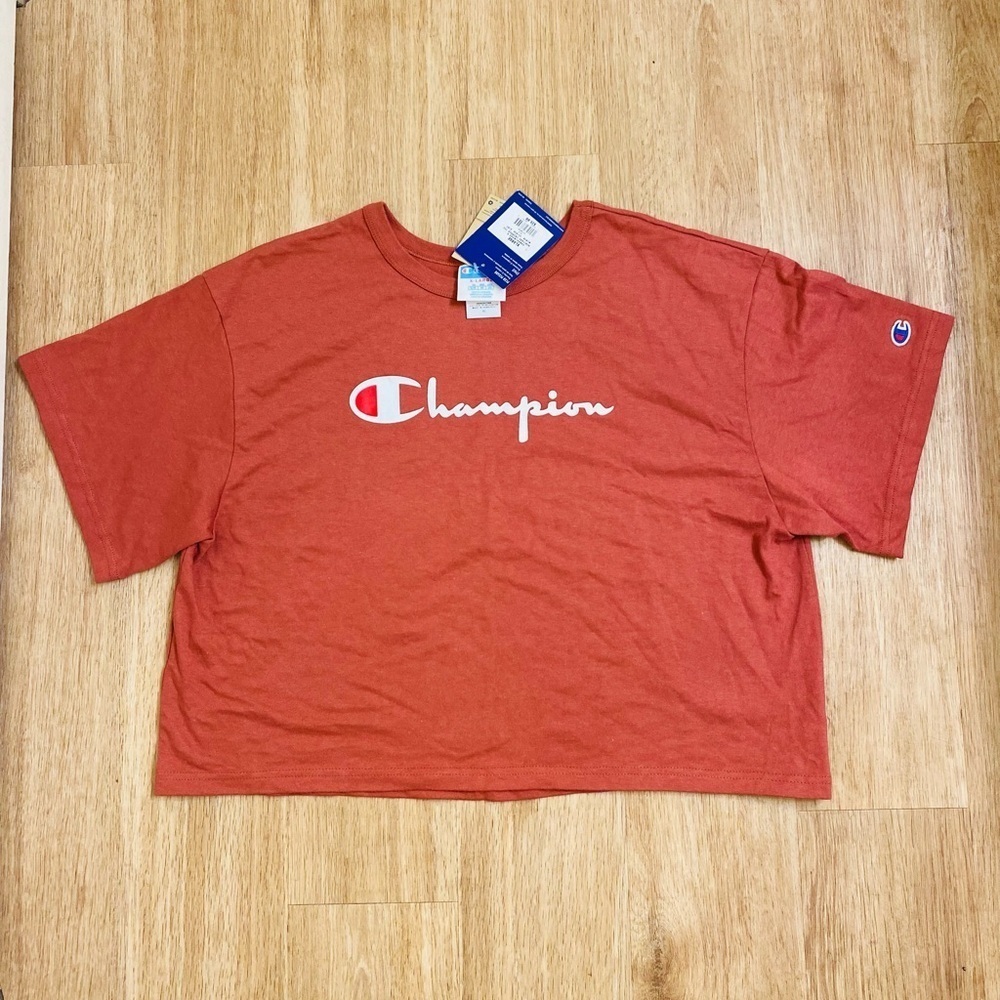 Champion Dark Orange  Crop Top